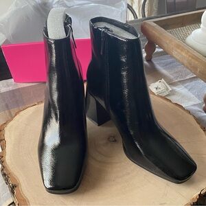 Corkys Felicia Black Patent Boots New in Box